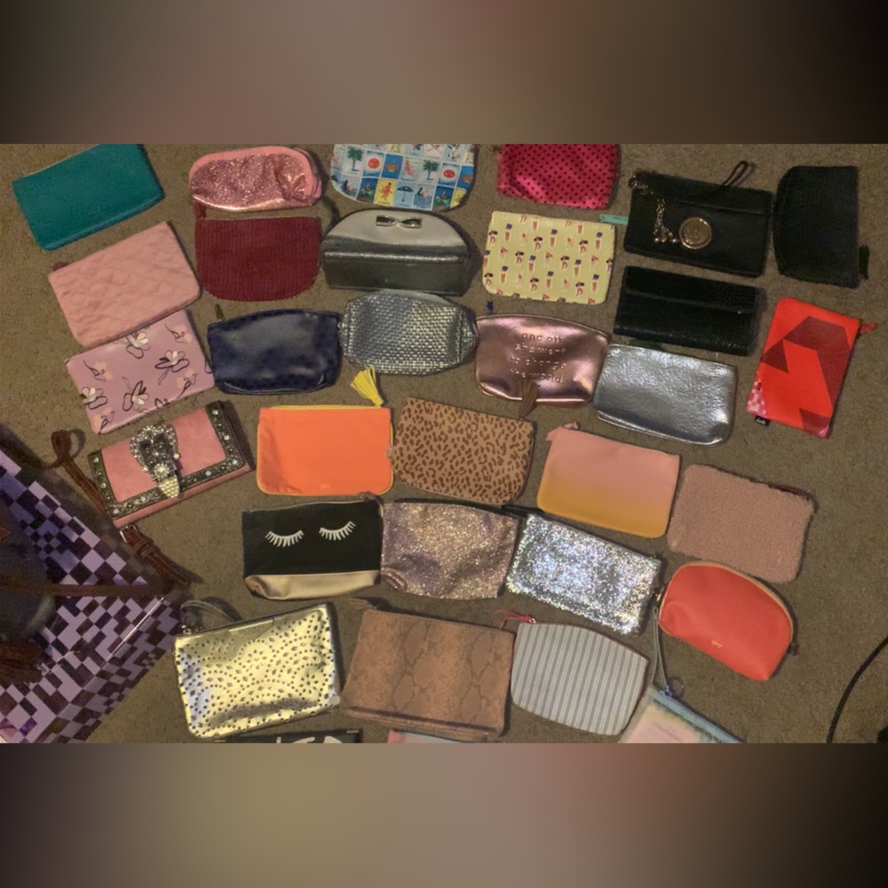 Makeup bags 
Dm for which one you would like.
